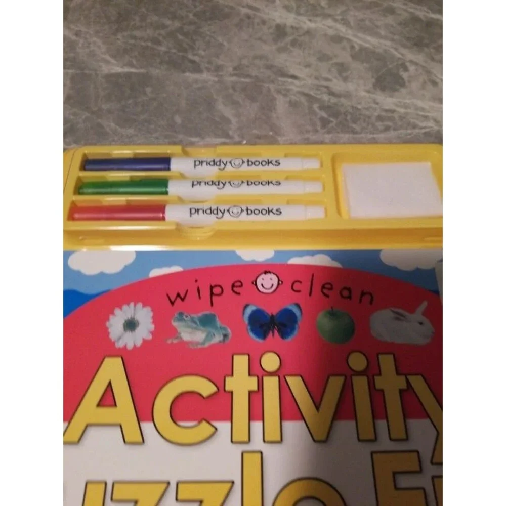 Large wipe clean activity puzzle fun book